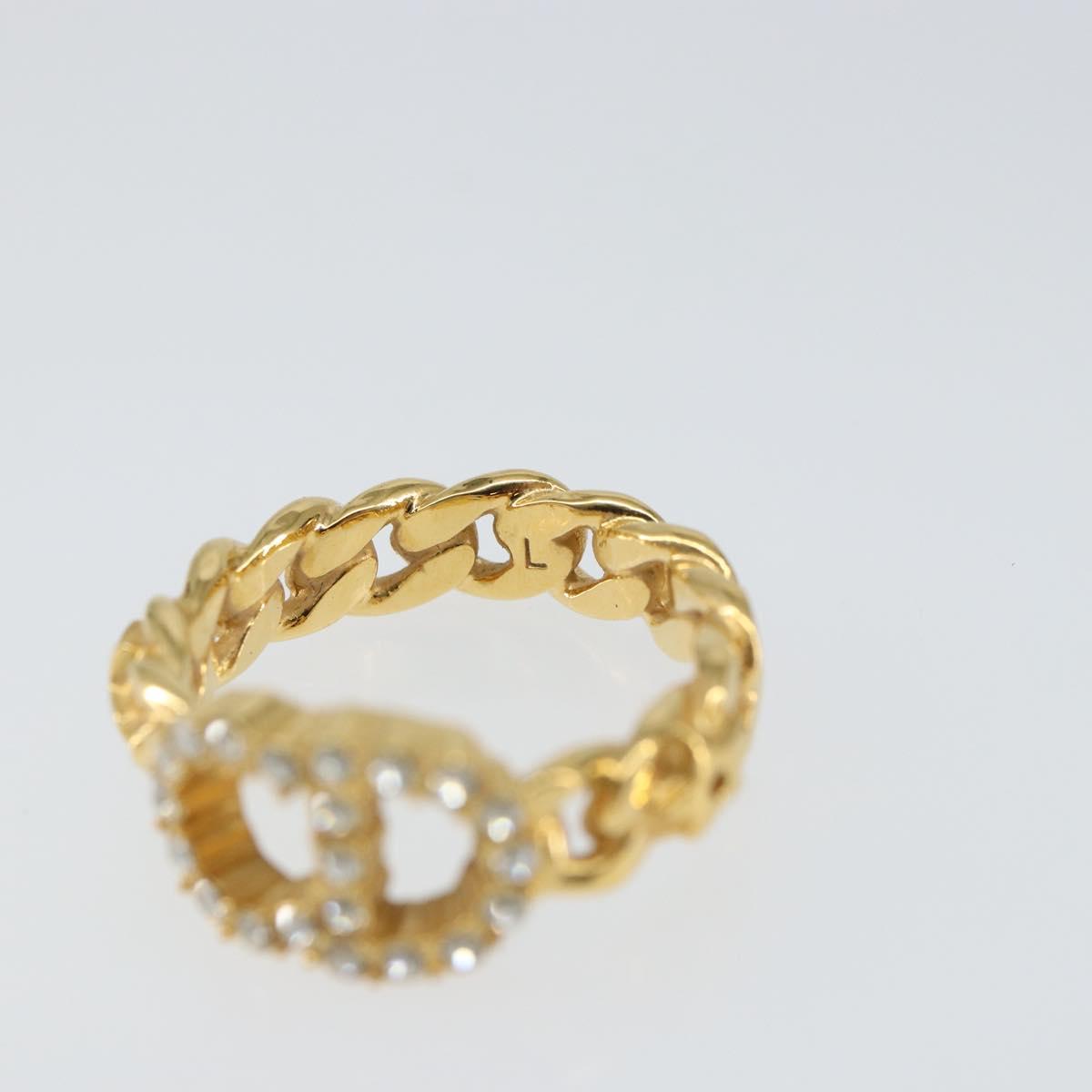 Christian Dior Ring metal Gold Tone Auth 157196V