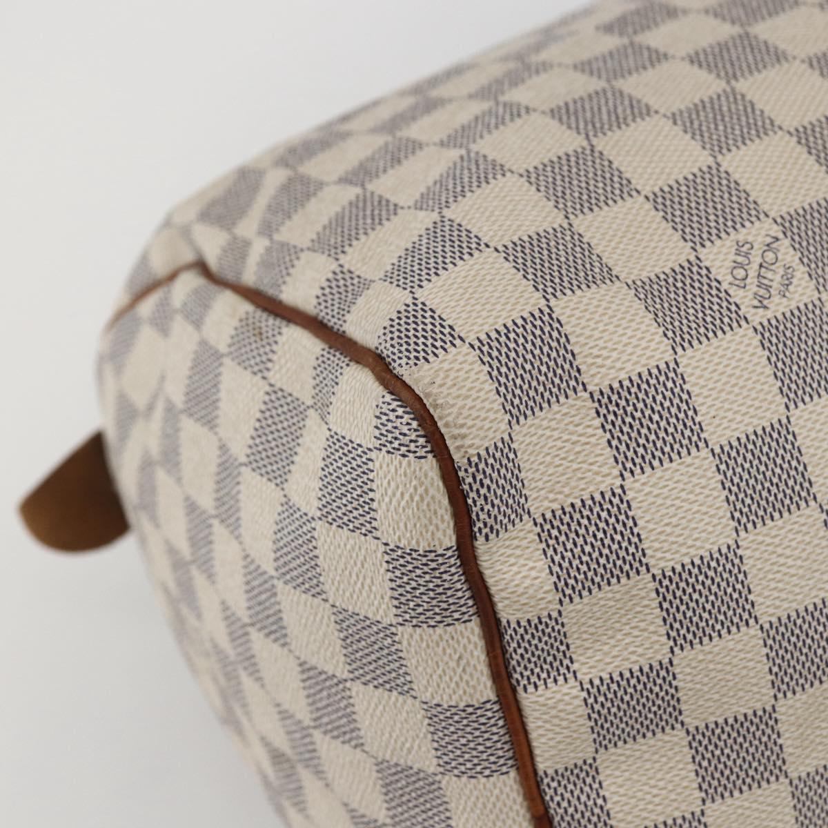 LOUIS VUITTON Damier Azur Speedy 30 Hand Bag N41533 LV Auth 157214