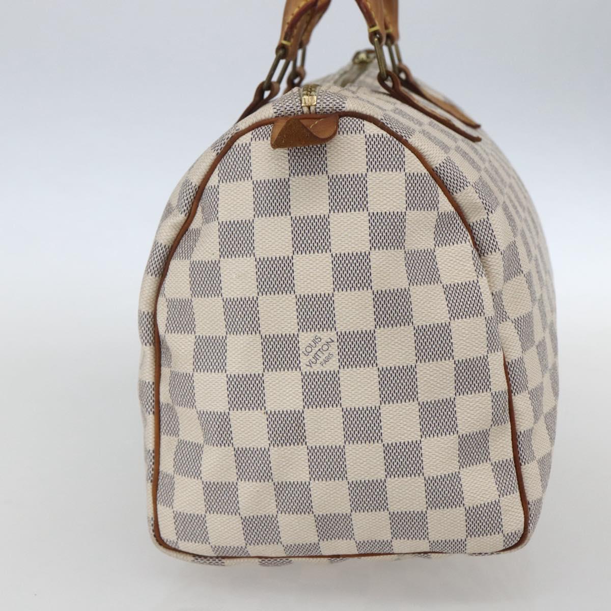 LOUIS VUITTON Damier Azur Speedy 30 Hand Bag N41533 LV Auth 157214