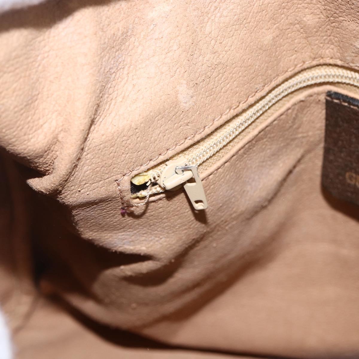 GUCCI GG Supreme Web Sherry Line Boston Bag PVC Beige Red Auth 157219