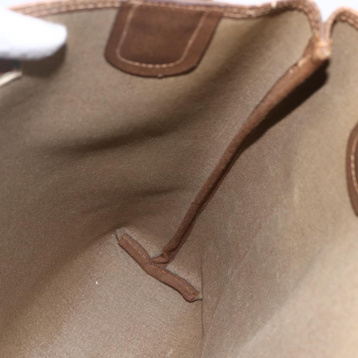 GUCCI GG Supreme Web Sherry Line Tote Bag PVC Beige Red 39 02 003 Auth 157220