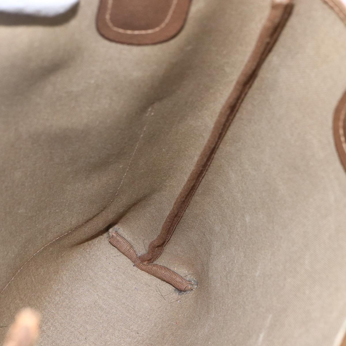 GUCCI GG Supreme Web Sherry Line Tote Bag PVC Beige Red 39 02 003 Auth 157220