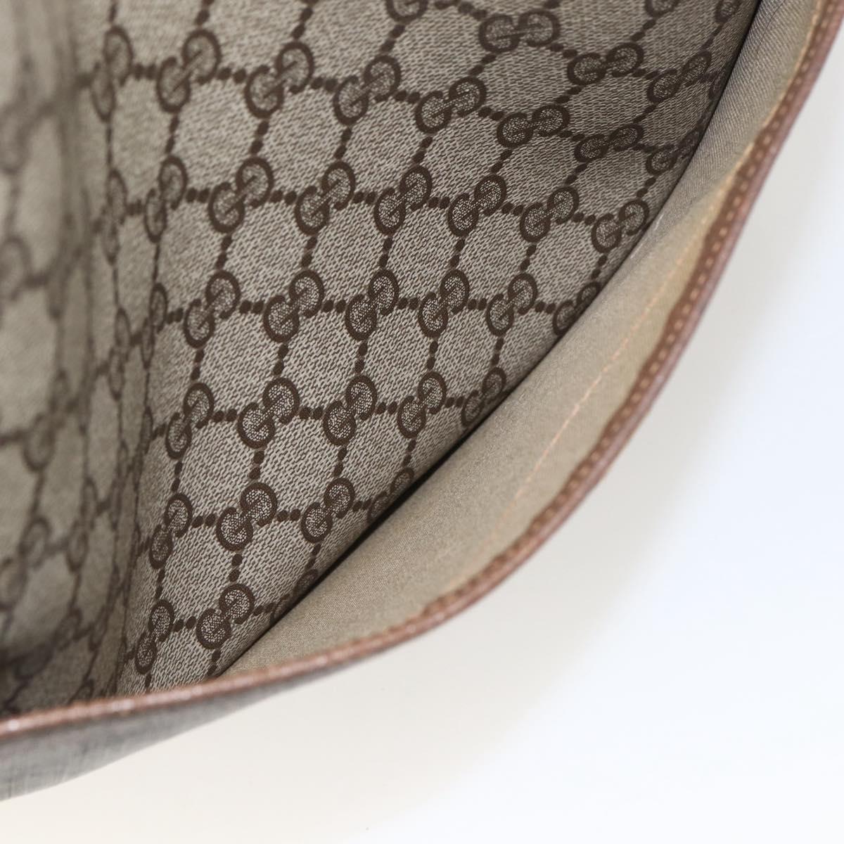 GUCCI GG Supreme Web Sherry Line Tote Bag PVC Beige Red 39 02 003 Auth 157220