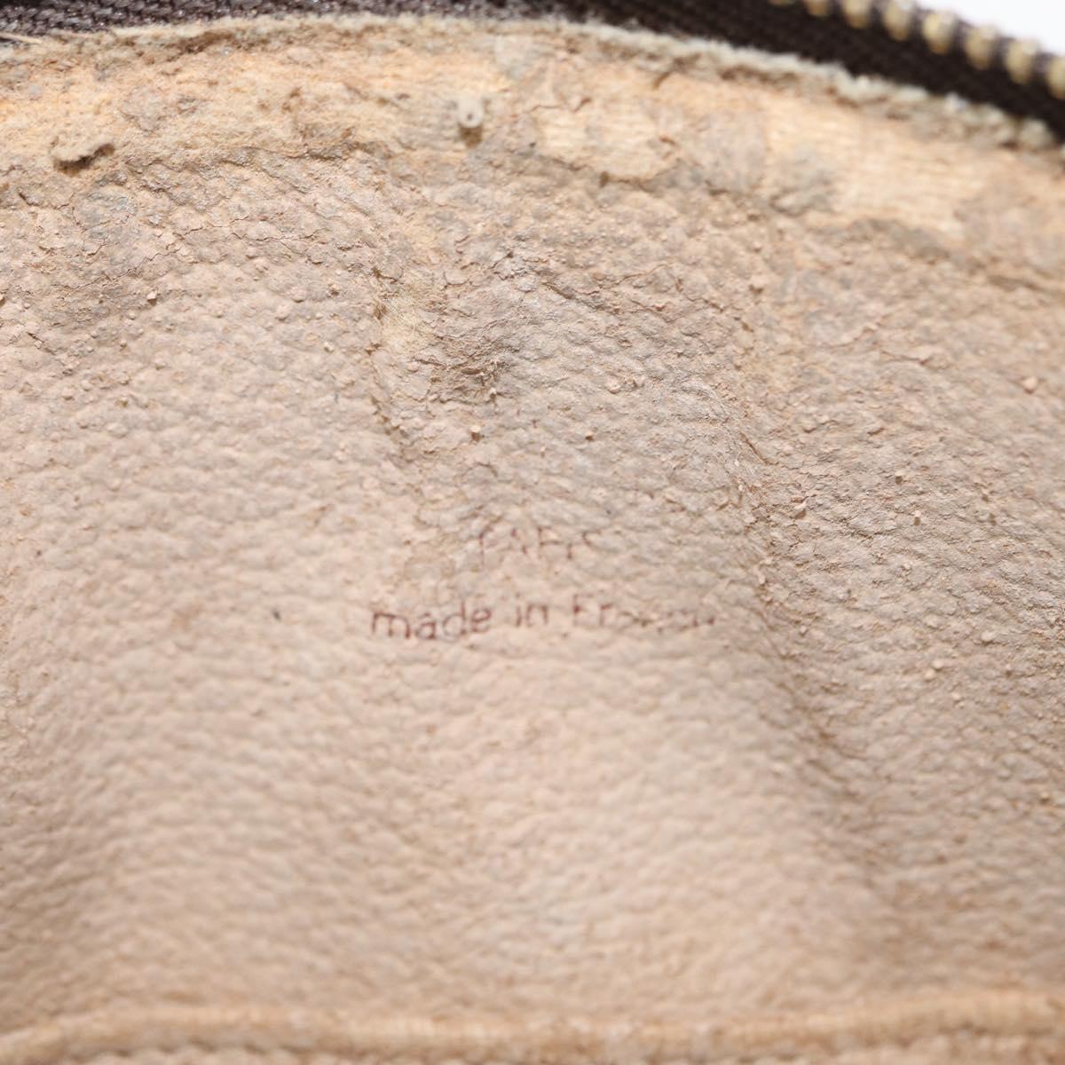 LOUIS VUITTON Monogram Trousse Demi Ronde Cosmetic Pouch M47520 LV Auth 157229