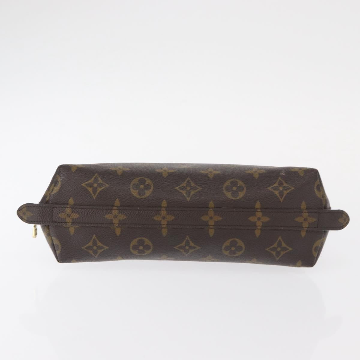 LOUIS VUITTON Monogram Trousse Demi Ronde Cosmetic Pouch M47520 LV Auth 157229