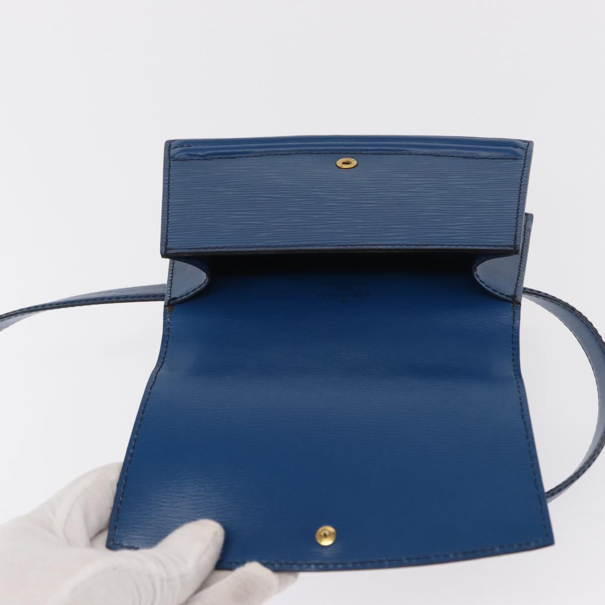 LOUIS VUITTON Epi Ceinture Tilsitt Pochette Waist Bag Blue M52605 LV Auth 157230