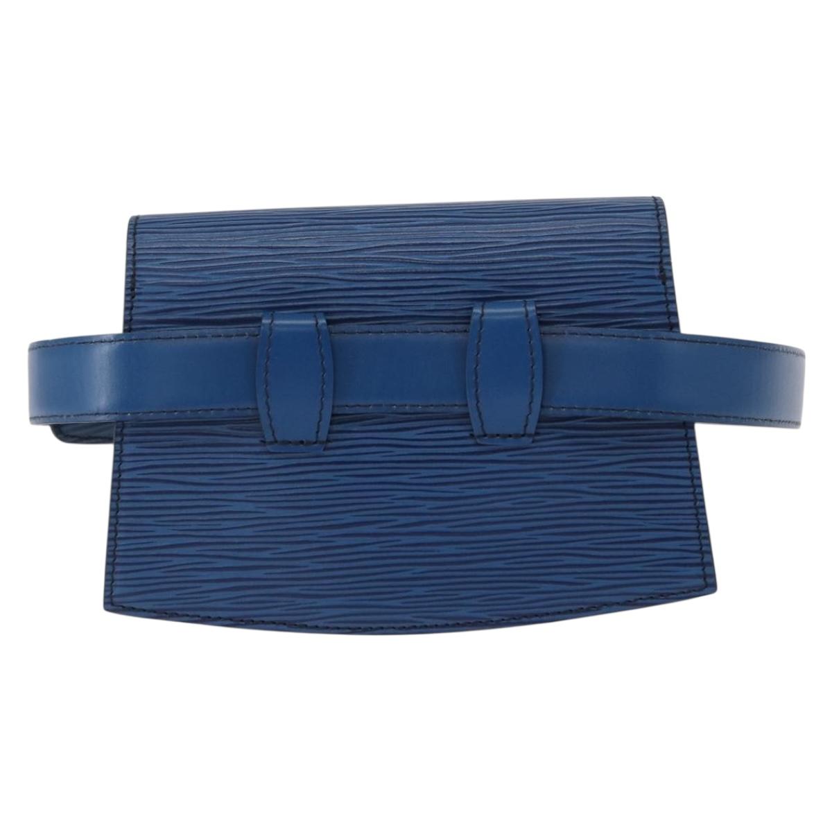 LOUIS VUITTON Epi Ceinture Tilsitt Pochette Waist Bag Blue M52605 LV Auth 157230