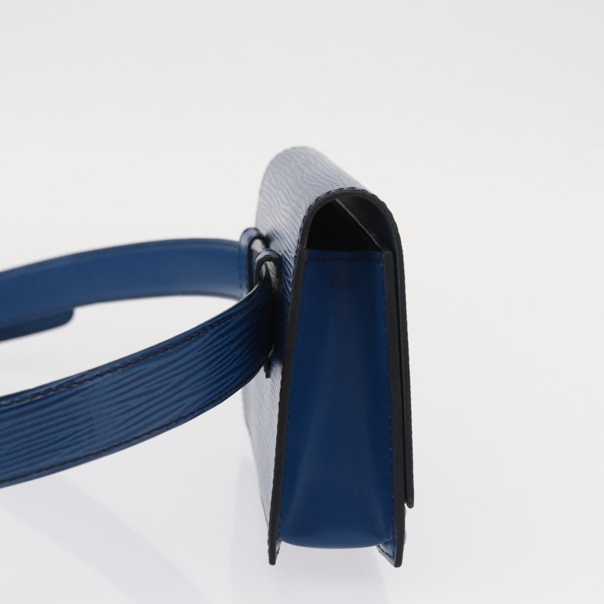 LOUIS VUITTON Epi Ceinture Tilsitt Pochette Waist Bag Blue M52605 LV Auth 157230