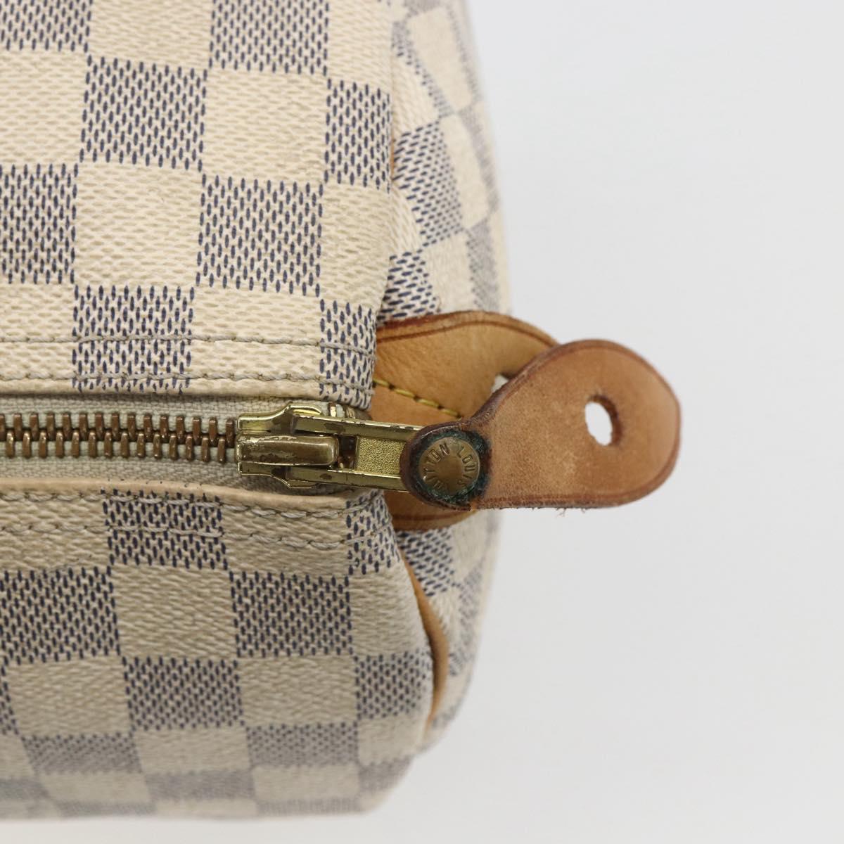 LOUIS VUITTON Damier Azur Speedy 30 Hand Bag N41533 LV Auth 157243