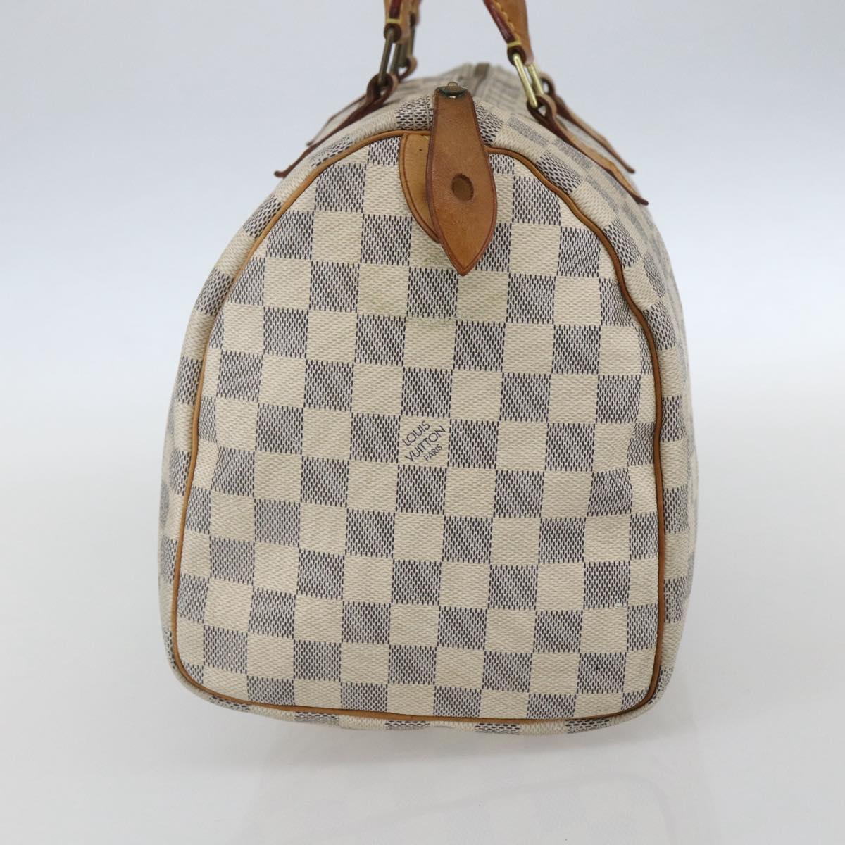 LOUIS VUITTON Damier Azur Speedy 30 Hand Bag N41533 LV Auth 157243
