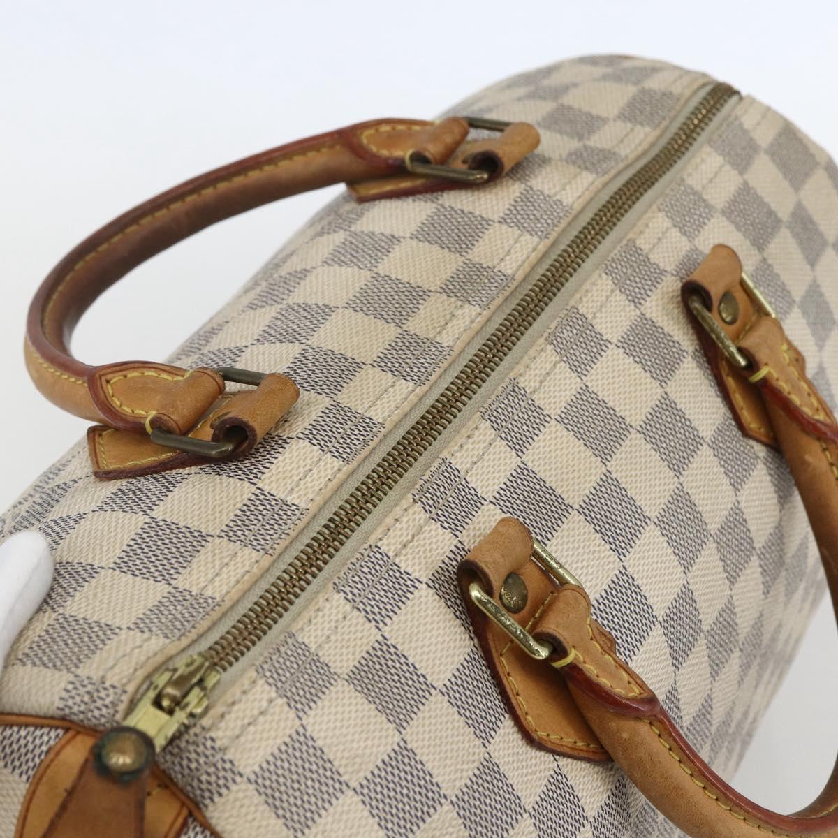 LOUIS VUITTON Damier Azur Speedy 30 Hand Bag N41533 LV Auth 157243