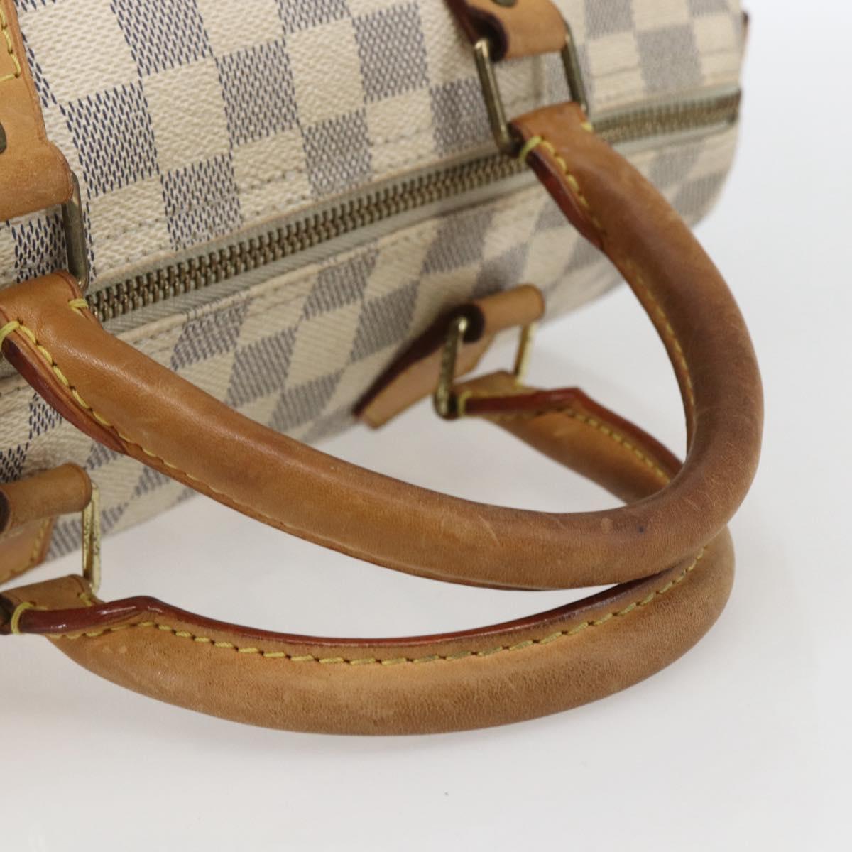 LOUIS VUITTON Damier Azur Speedy 30 Hand Bag N41533 LV Auth 157243