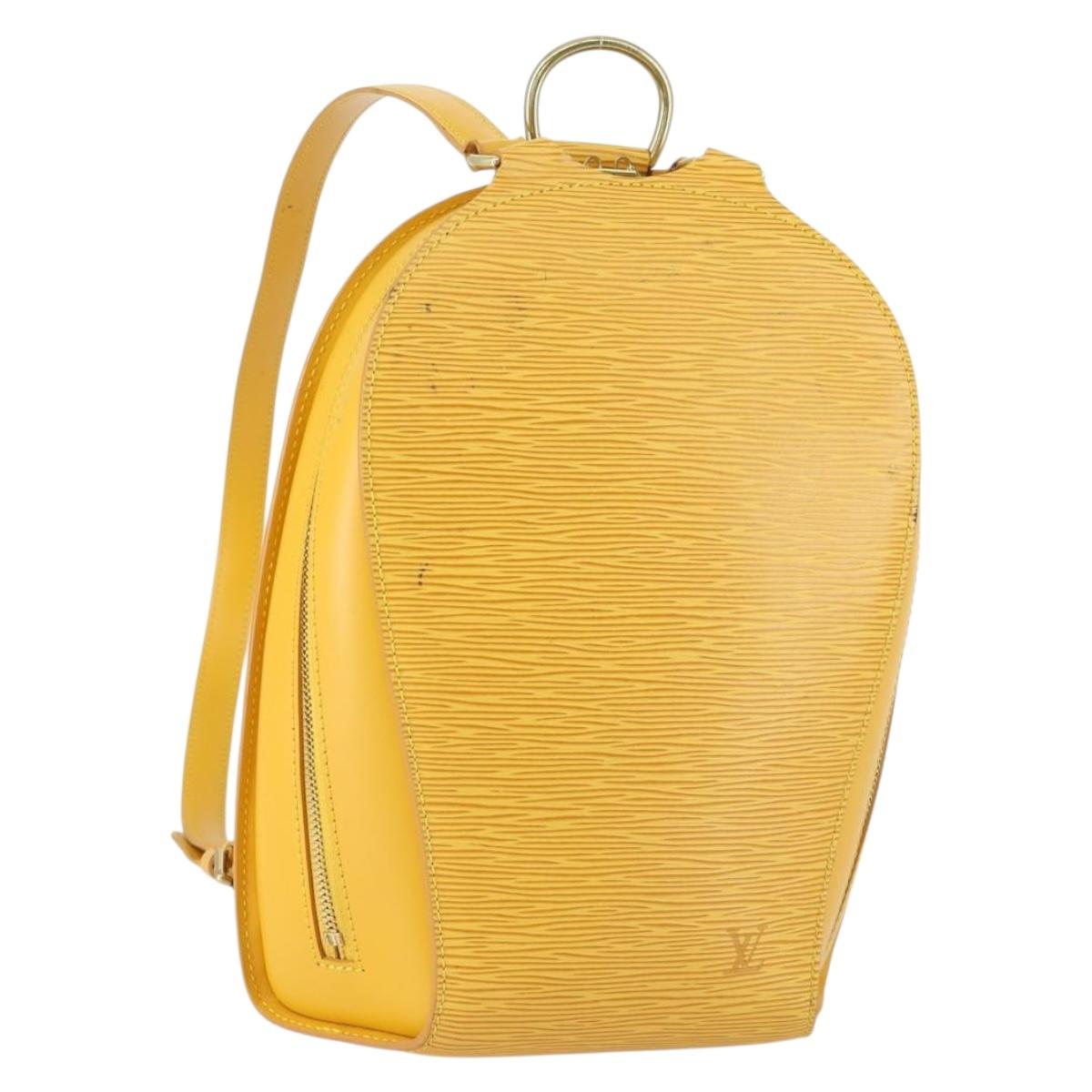 LOUIS VUITTON Epi Mabillon Backpack Yellow M52239 LV Auth 157244