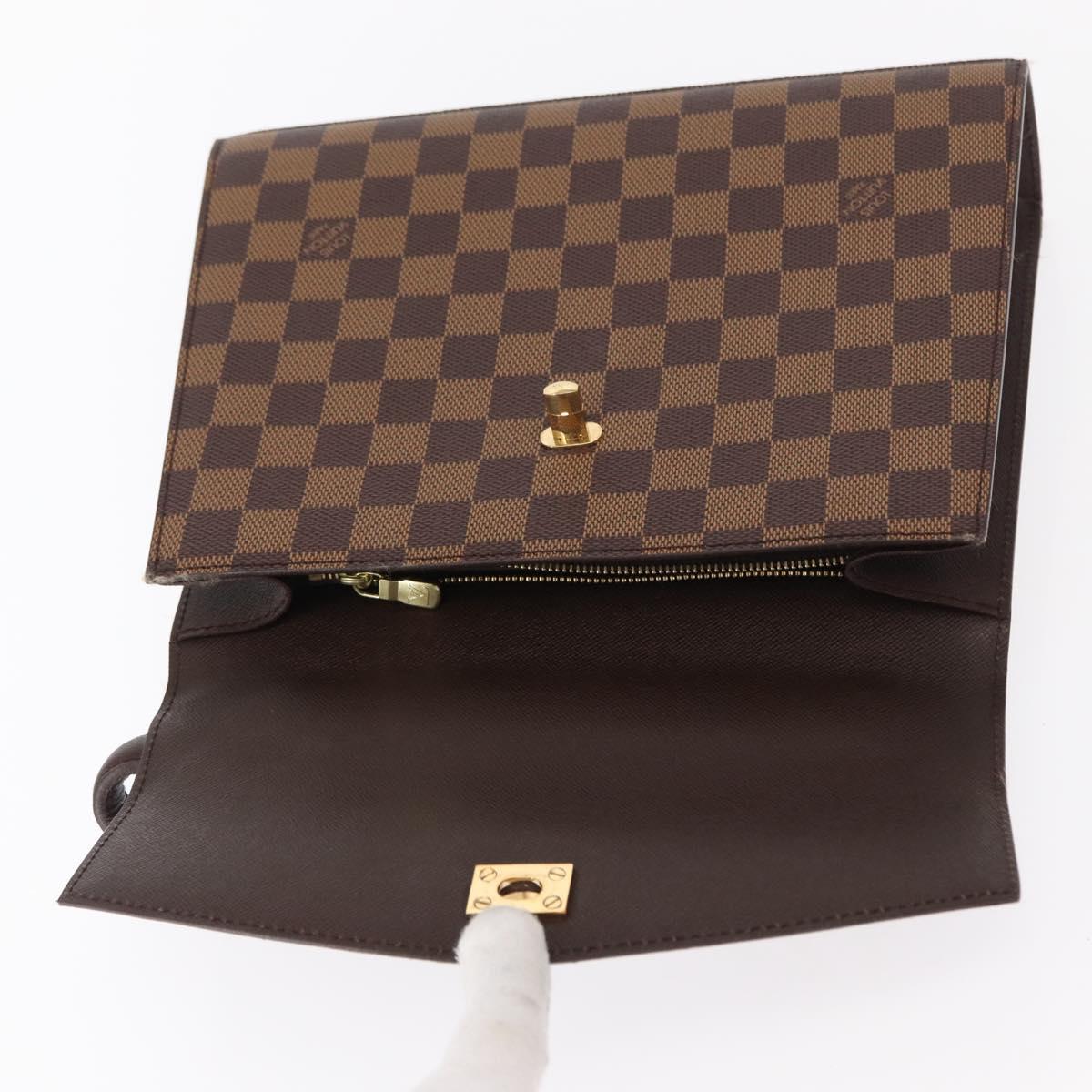 LOUIS VUITTON Damier Ebene Malesherbes Hand Bag N51379 LV Auth 157245