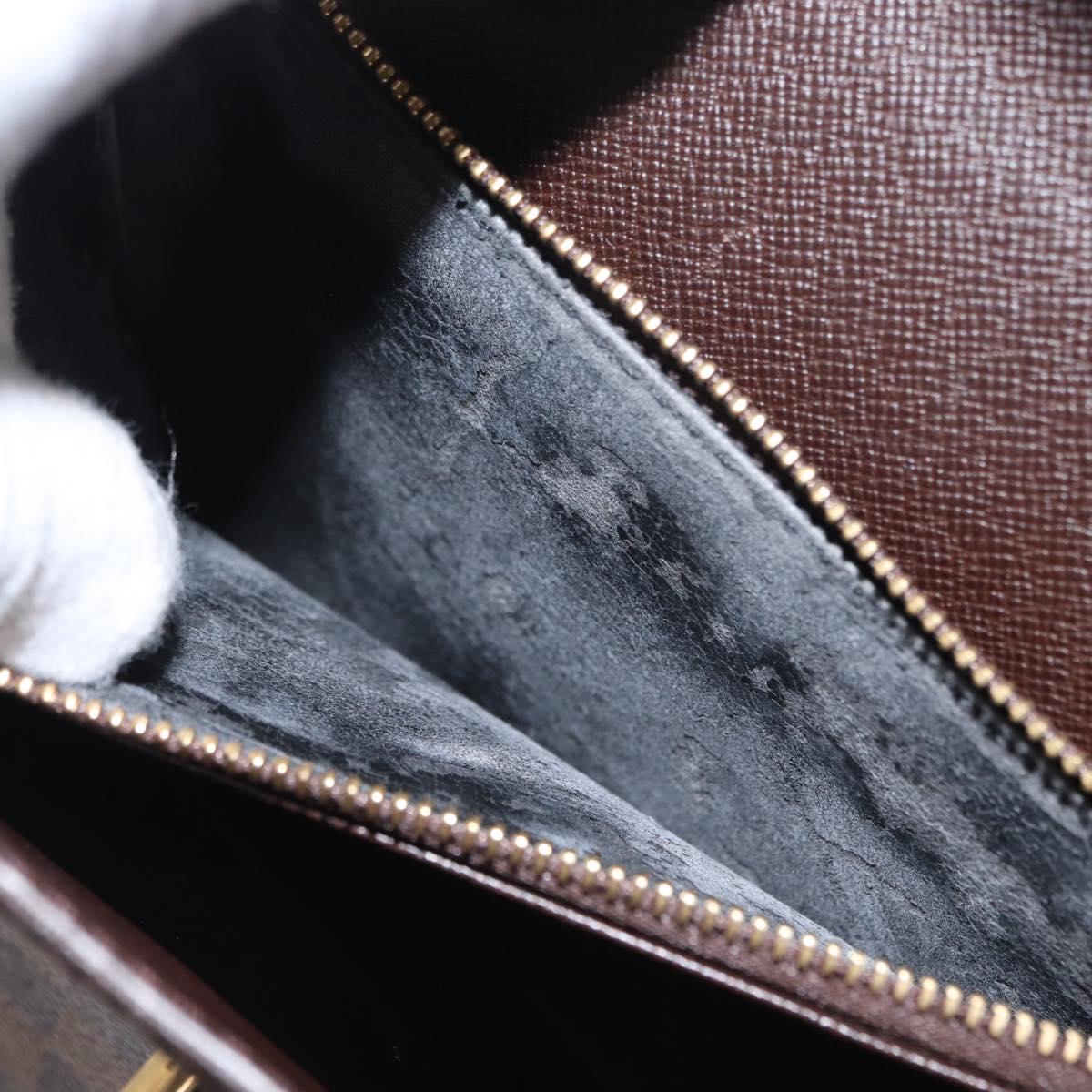 LOUIS VUITTON Damier Ebene Malesherbes Hand Bag N51379 LV Auth 157245