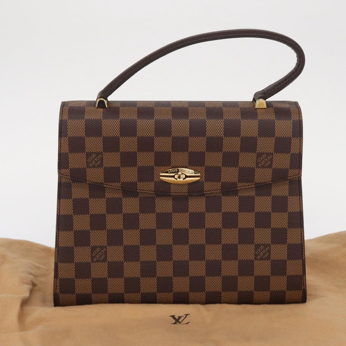 LOUIS VUITTON Damier Ebene Malesherbes Hand Bag N51379 LV Auth 157245