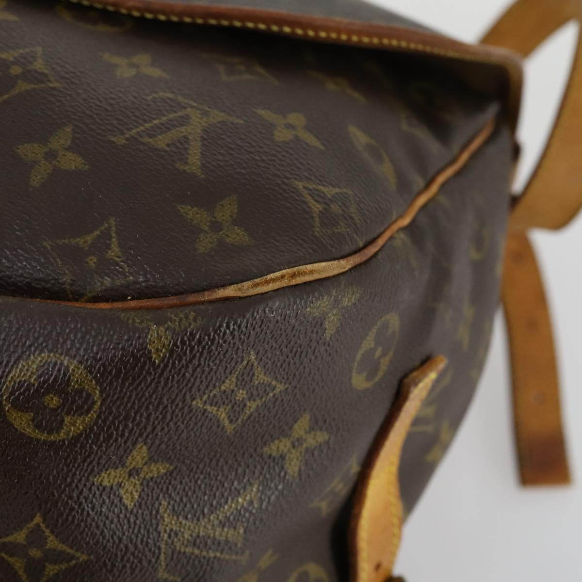 LOUIS VUITTON Monogram Saumur 35 Shoulder Bag M42254 LV Auth 157246