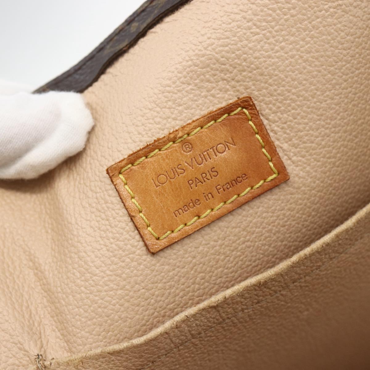 LOUIS VUITTON Monogram Sac Plat Hand Bag M51140 LV Auth 157247