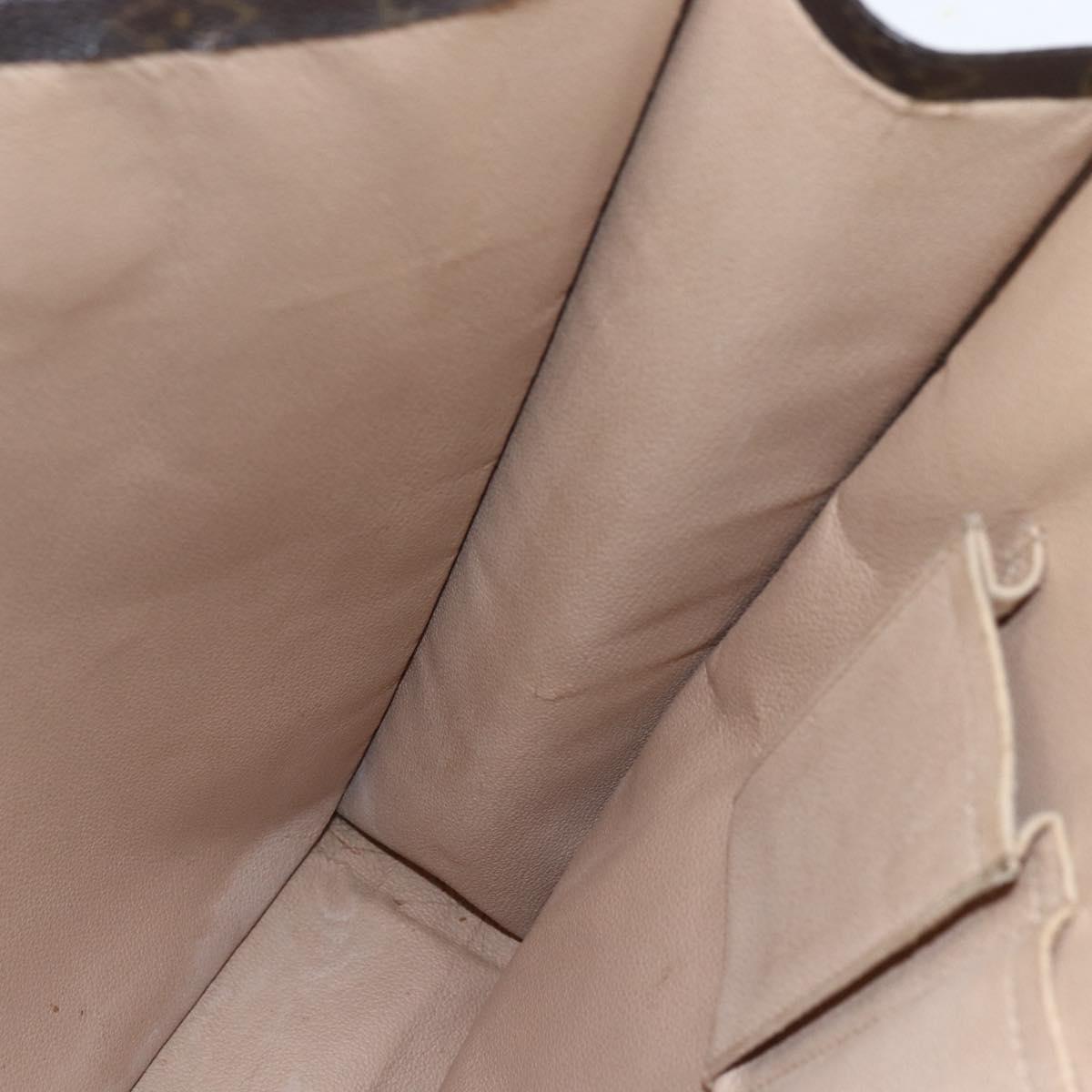 LOUIS VUITTON Monogram Sac Plat Hand Bag M51140 LV Auth 157247