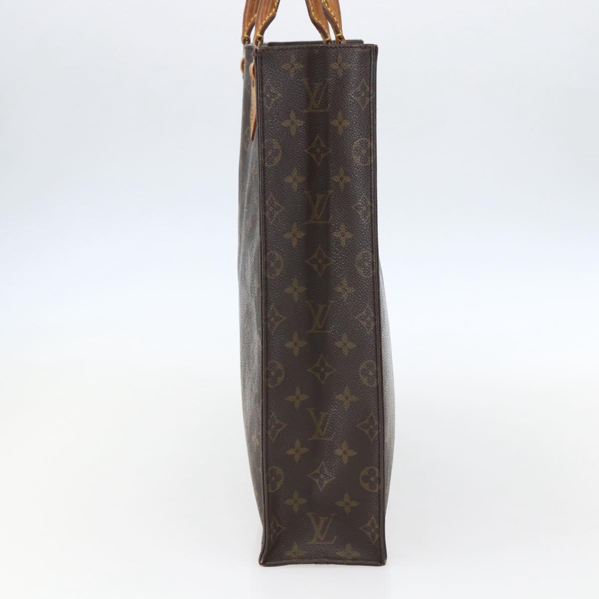 LOUIS VUITTON Monogram Sac Plat Hand Bag M51140 LV Auth 157247