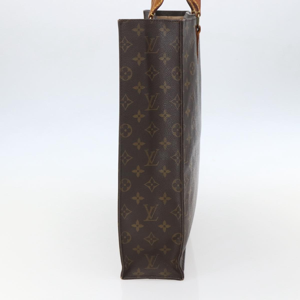 LOUIS VUITTON Monogram Sac Plat Hand Bag M51140 LV Auth 157247