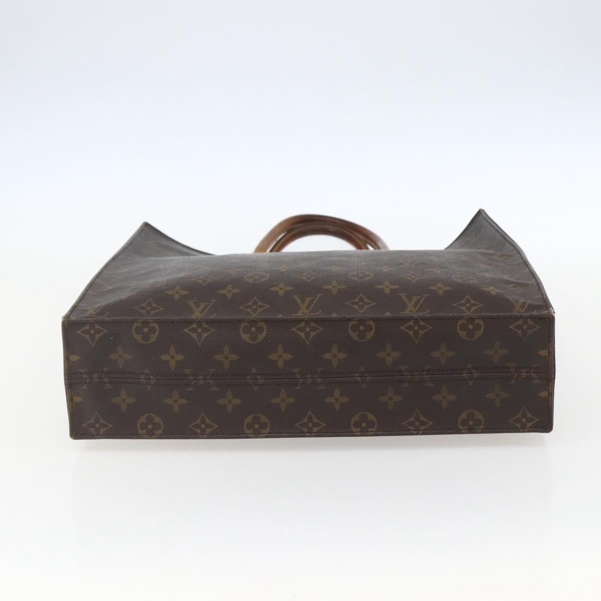 LOUIS VUITTON Monogram Sac Plat Hand Bag M51140 LV Auth 157247