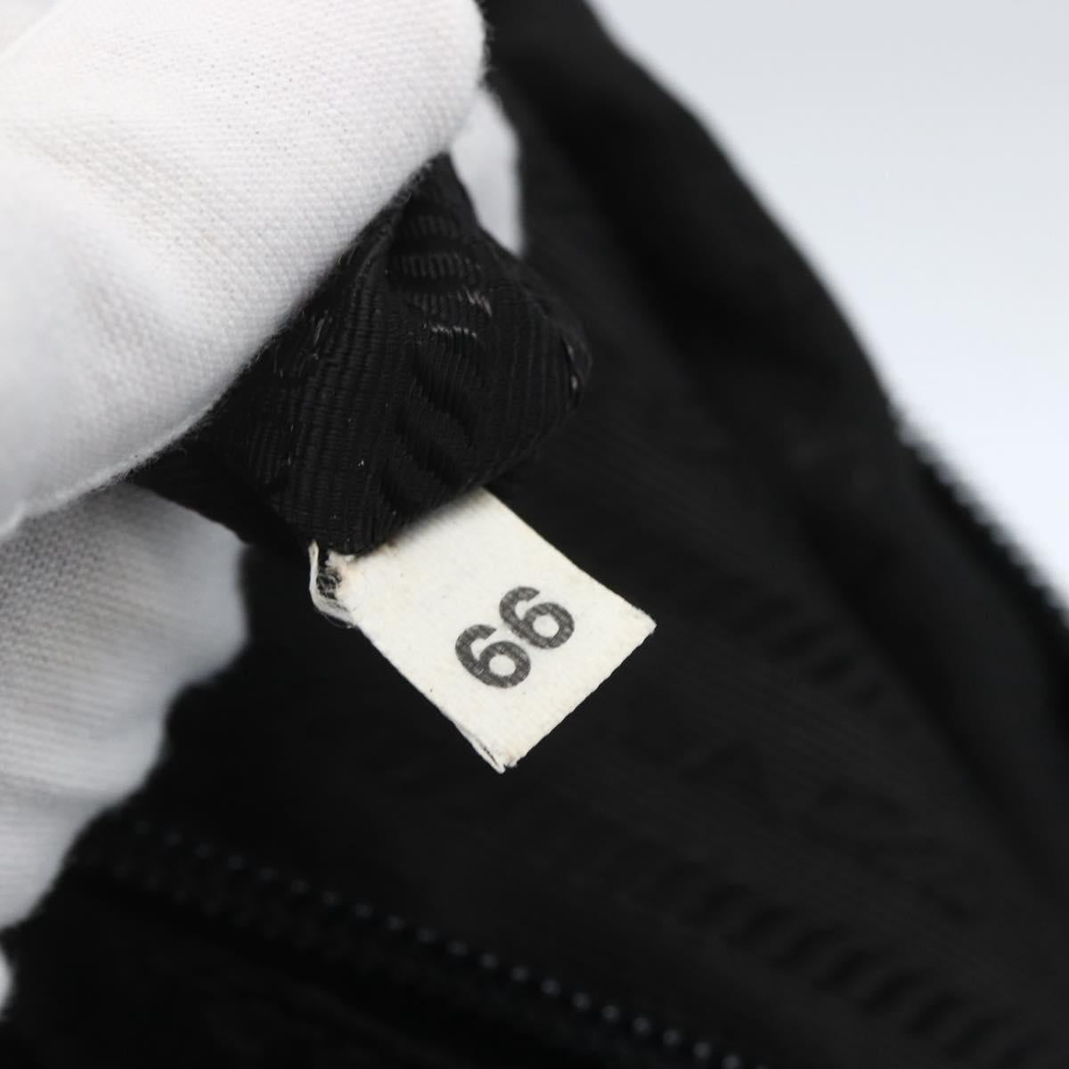 PRADA Shoulder Bag Nylon Green Silver Auth 157249