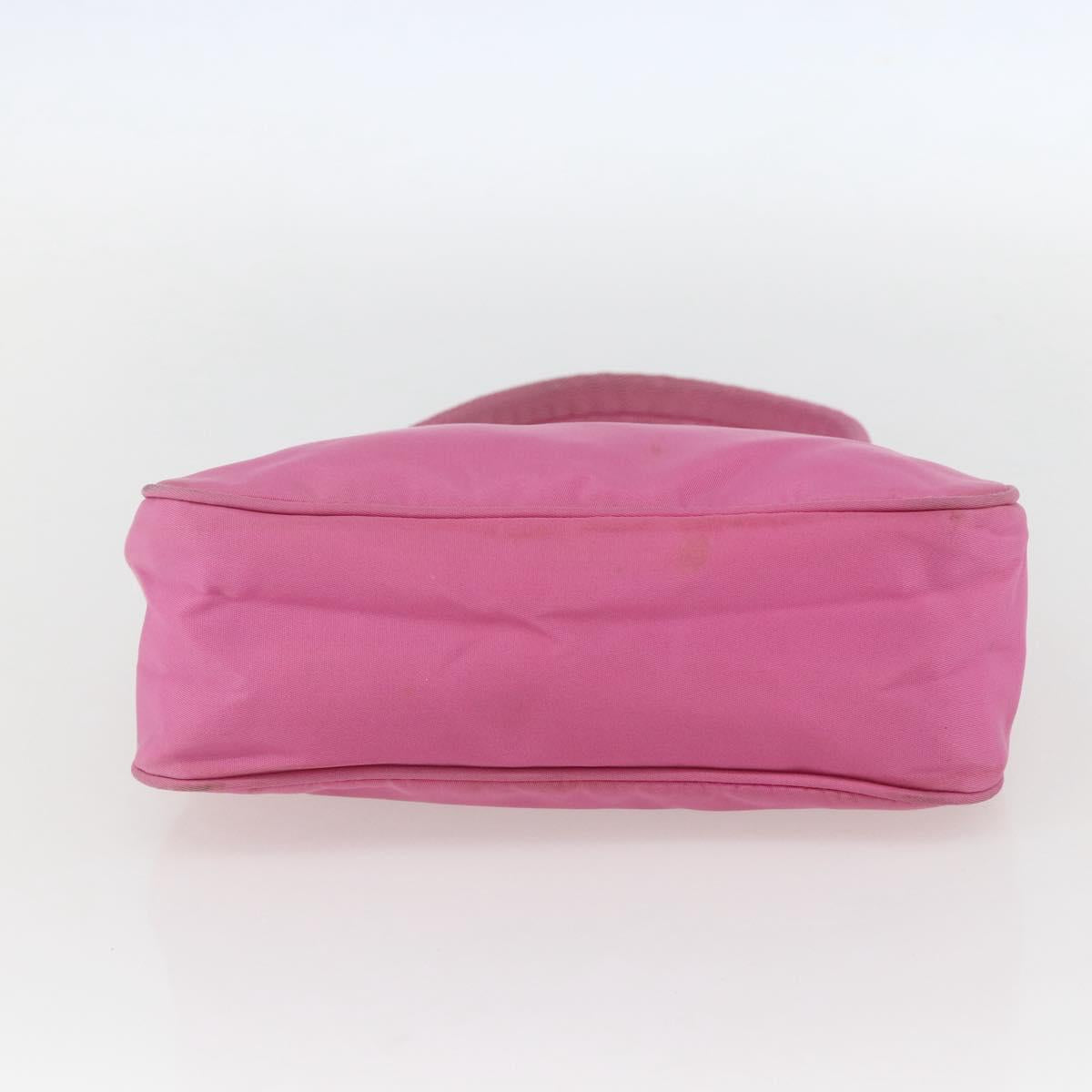 PRADA Hand Pouch Nylon Pink Auth 157250