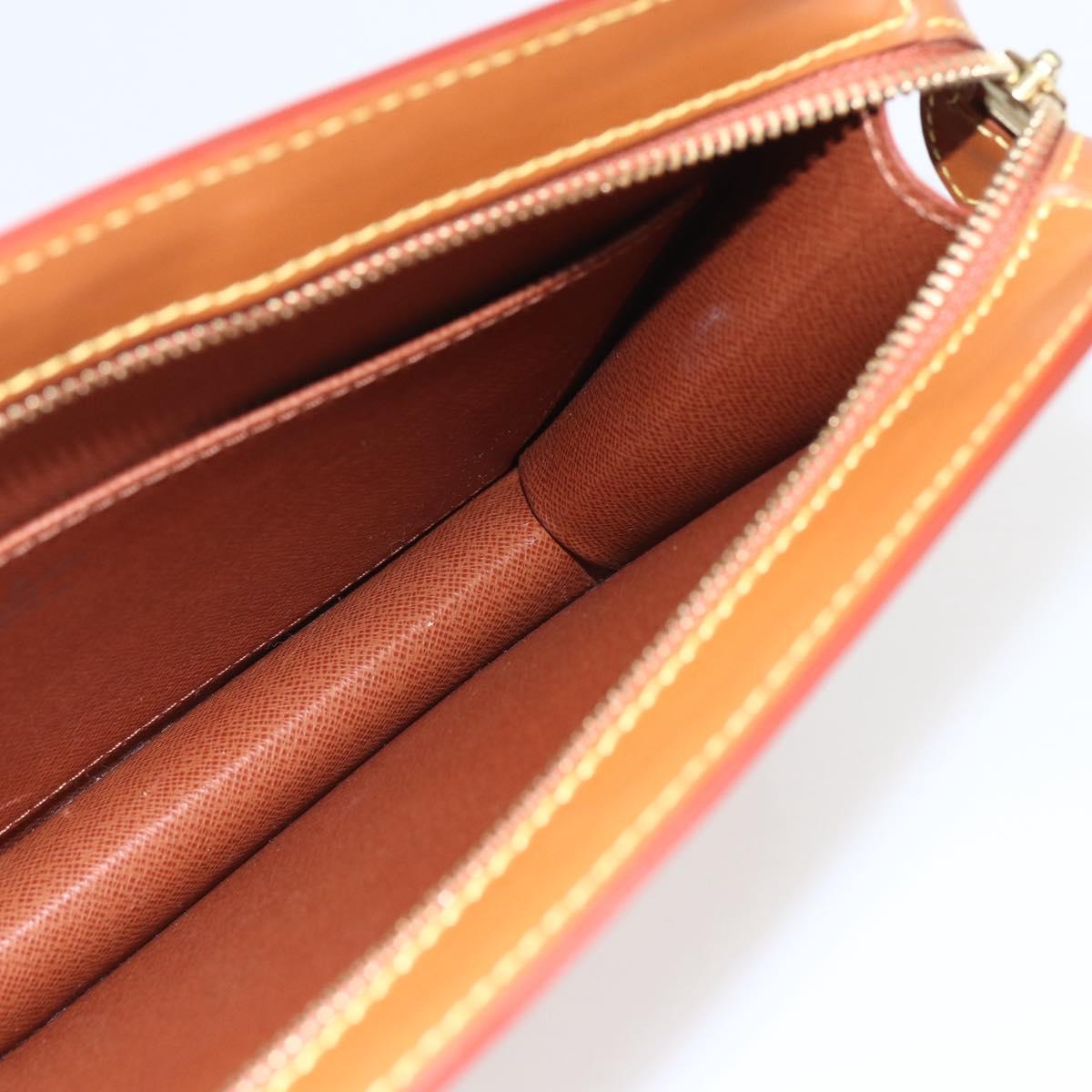 LOUIS VUITTON Epi Pochette Homme Bag Brown Zipangu Gold M52528 LV Auth 157254