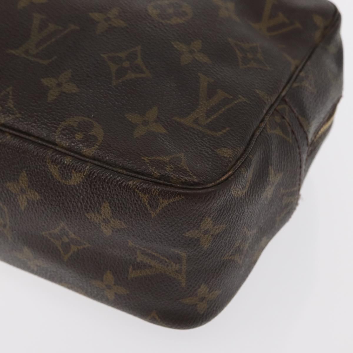 LOUIS VUITTON Monogram Trousse Toilette 28 Clutch Bag M47522 LV Auth 157256