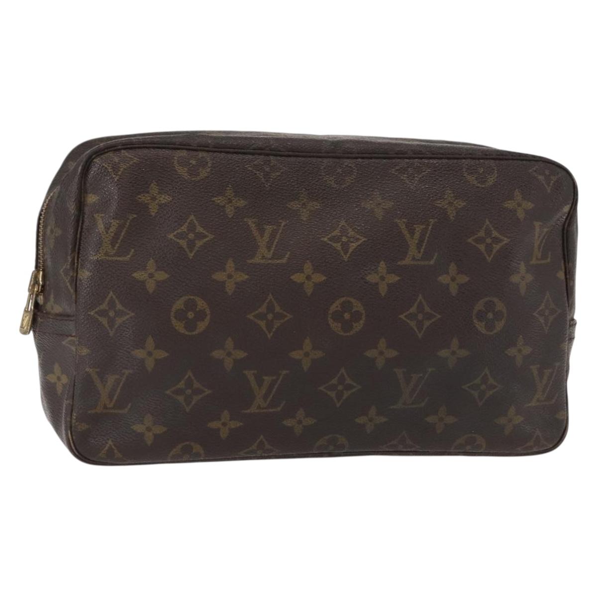 LOUIS VUITTON Monogram Trousse Toilette 28 Clutch Bag M47522 LV Auth 157256