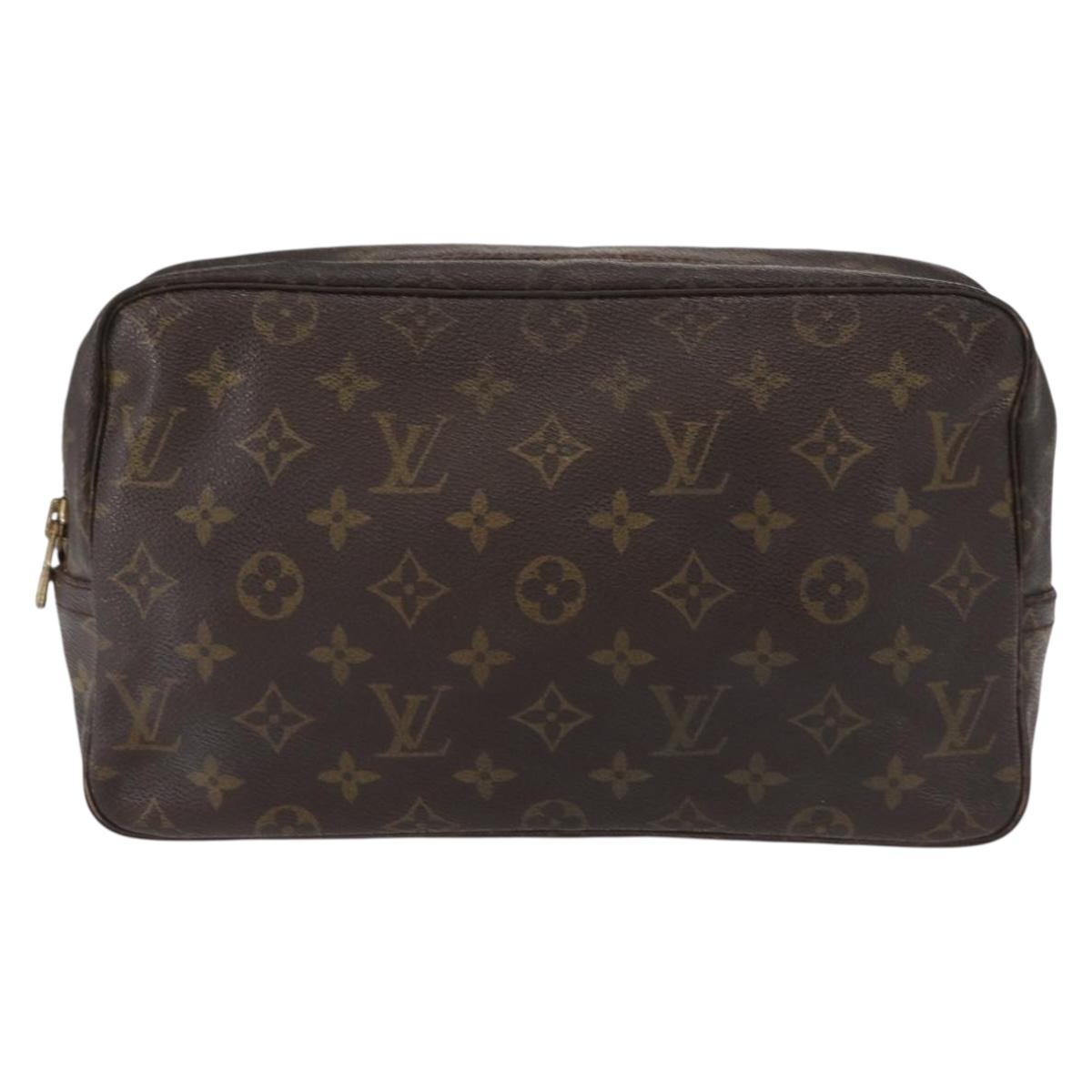 LOUIS VUITTON Monogram Trousse Toilette 28 Clutch Bag M47522 LV Auth 157256