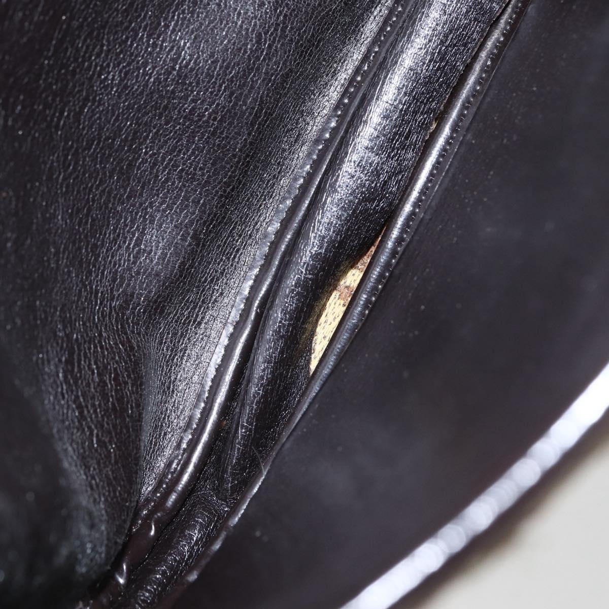 Christian Dior Trotter Canvas Shoulder Bag Beige Gold Auth 157258