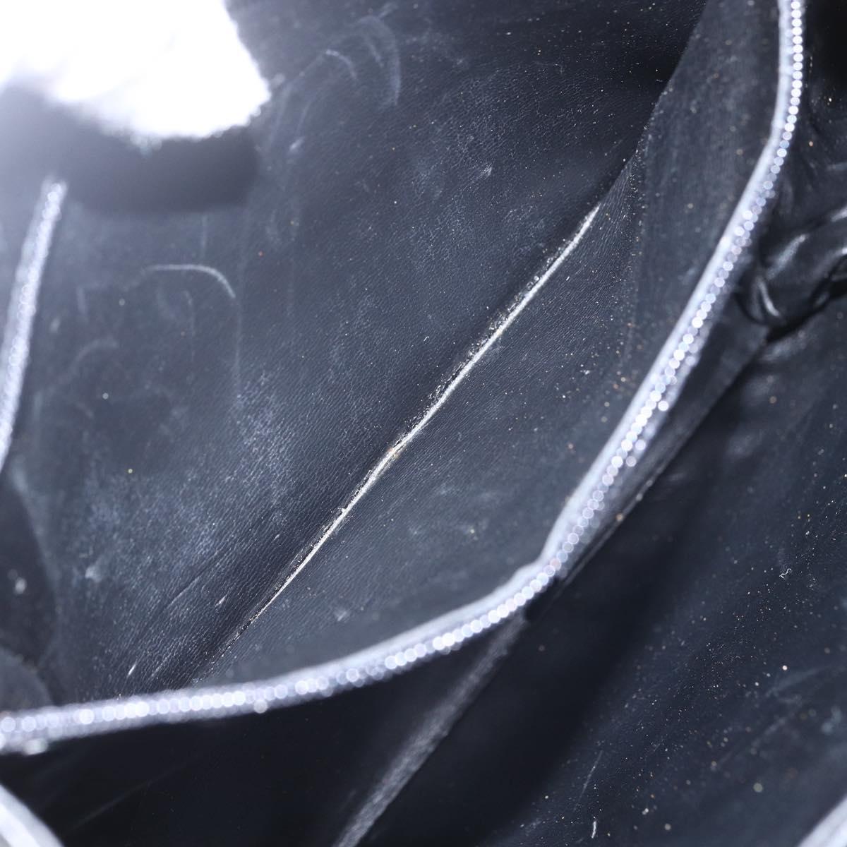 Salvatore Ferragamo Shoulder Bag Leather Black Gold Auth 157262