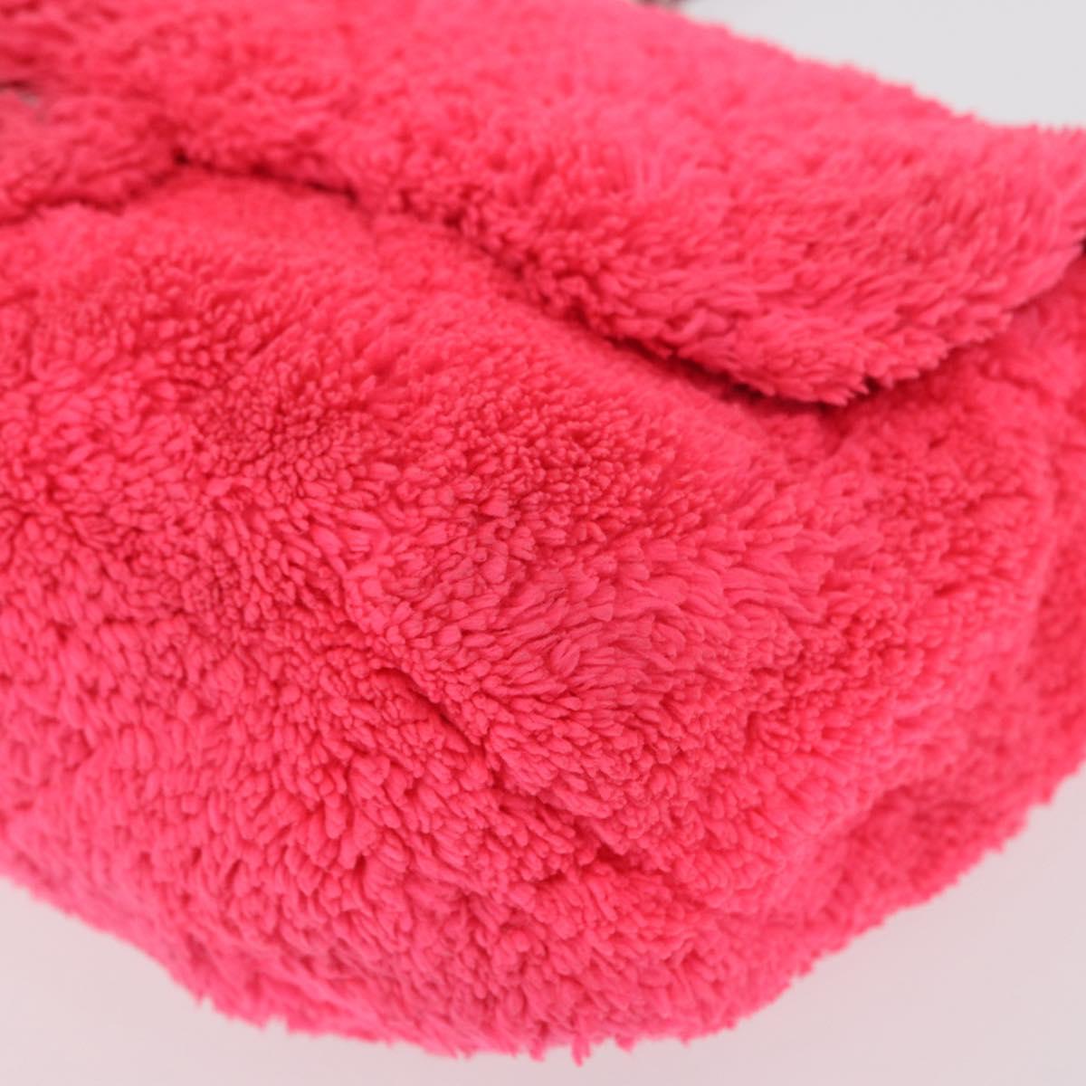 CHANEL Matelasse 25 Chain Shoulder Bag pile Pink Silver CC Auth 157280SM