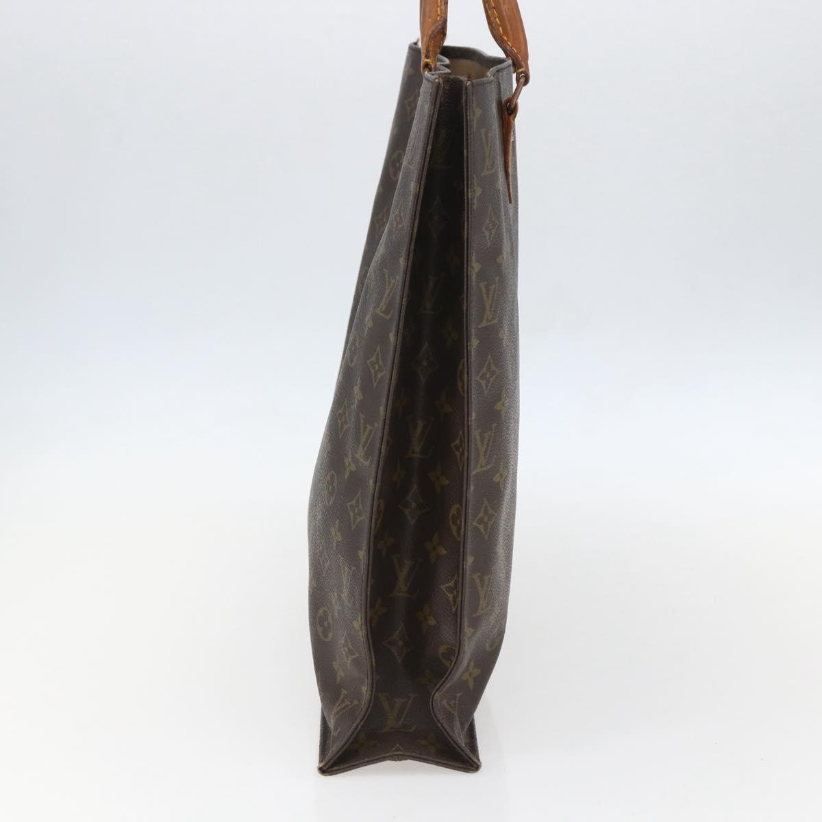 LOUIS VUITTON Monogram Sac Plat Hand Bag M51140 LV Auth 157300