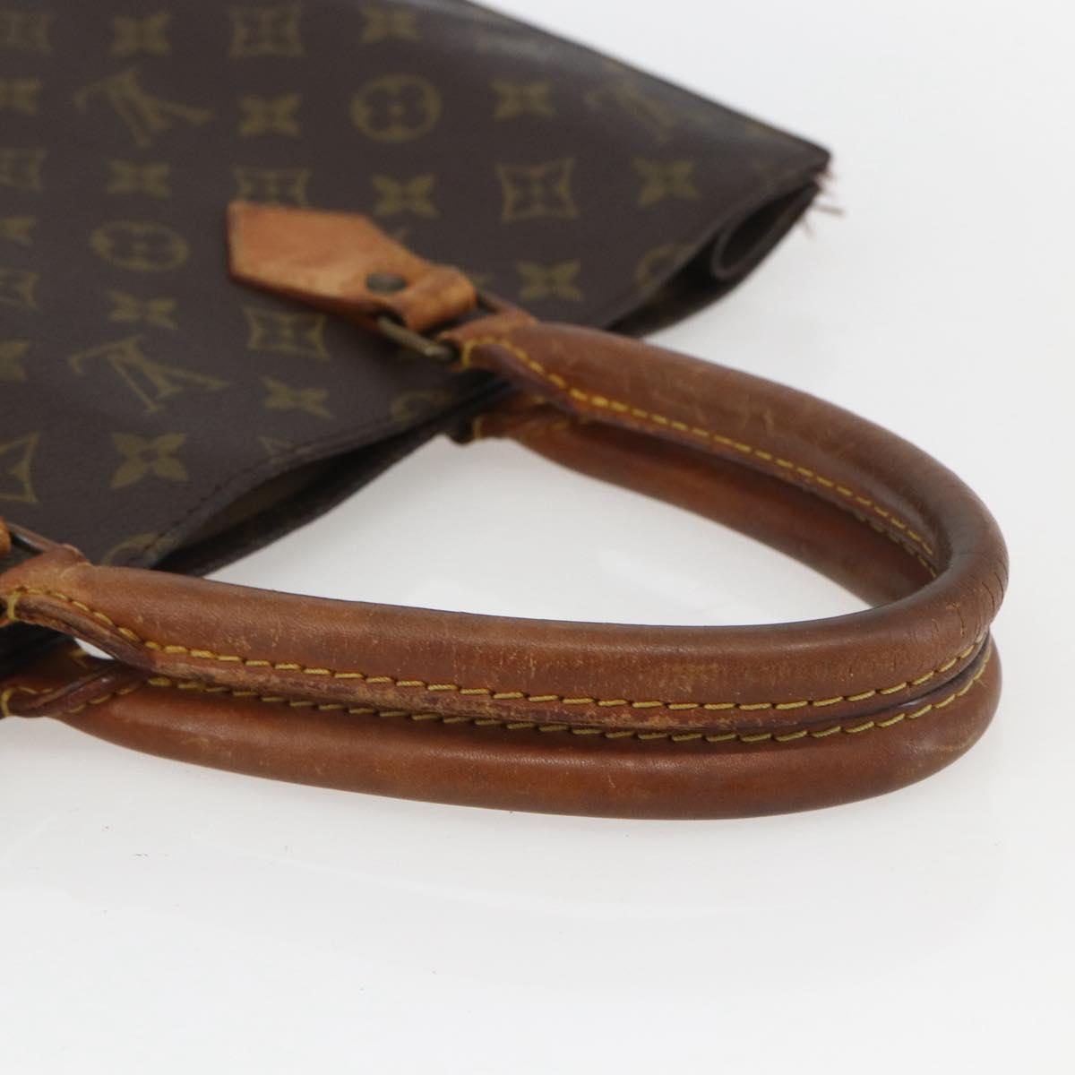 LOUIS VUITTON Monogram Sac Plat Hand Bag M51140 LV Auth 157300