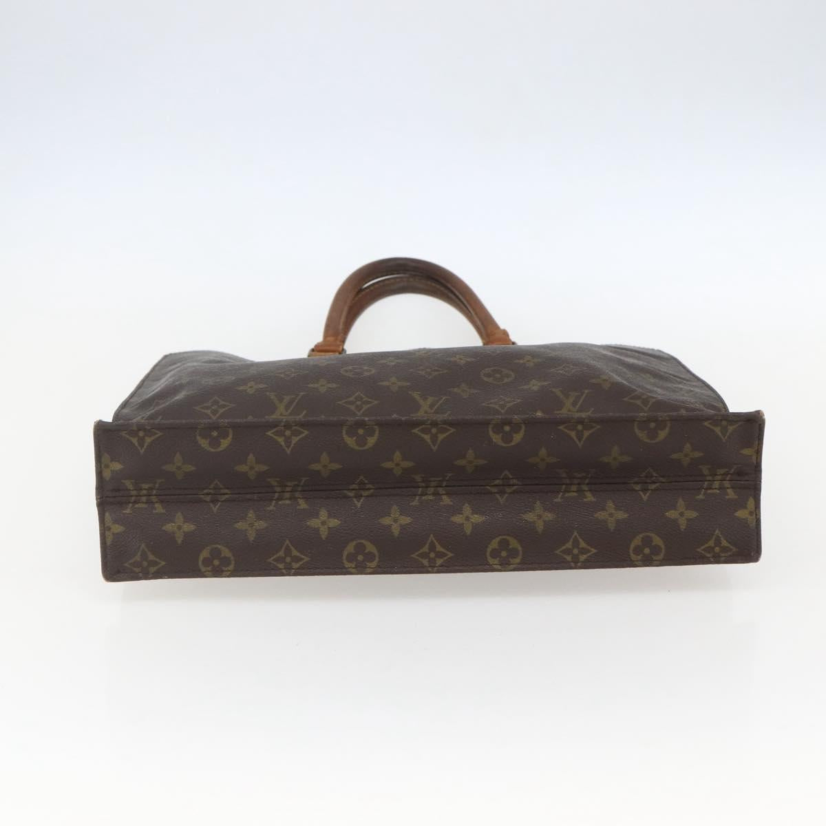 LOUIS VUITTON Monogram Sac Plat Hand Bag M51140 LV Auth 157300