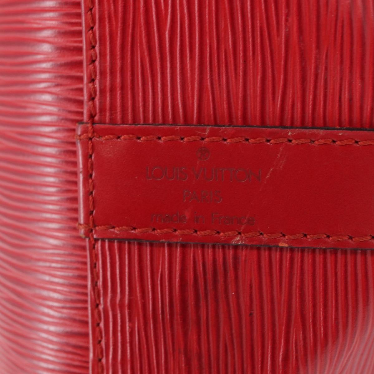 LOUIS VUITTON Epi Petit Noe Shoulder Bag Red M44107 LV Auth 157304