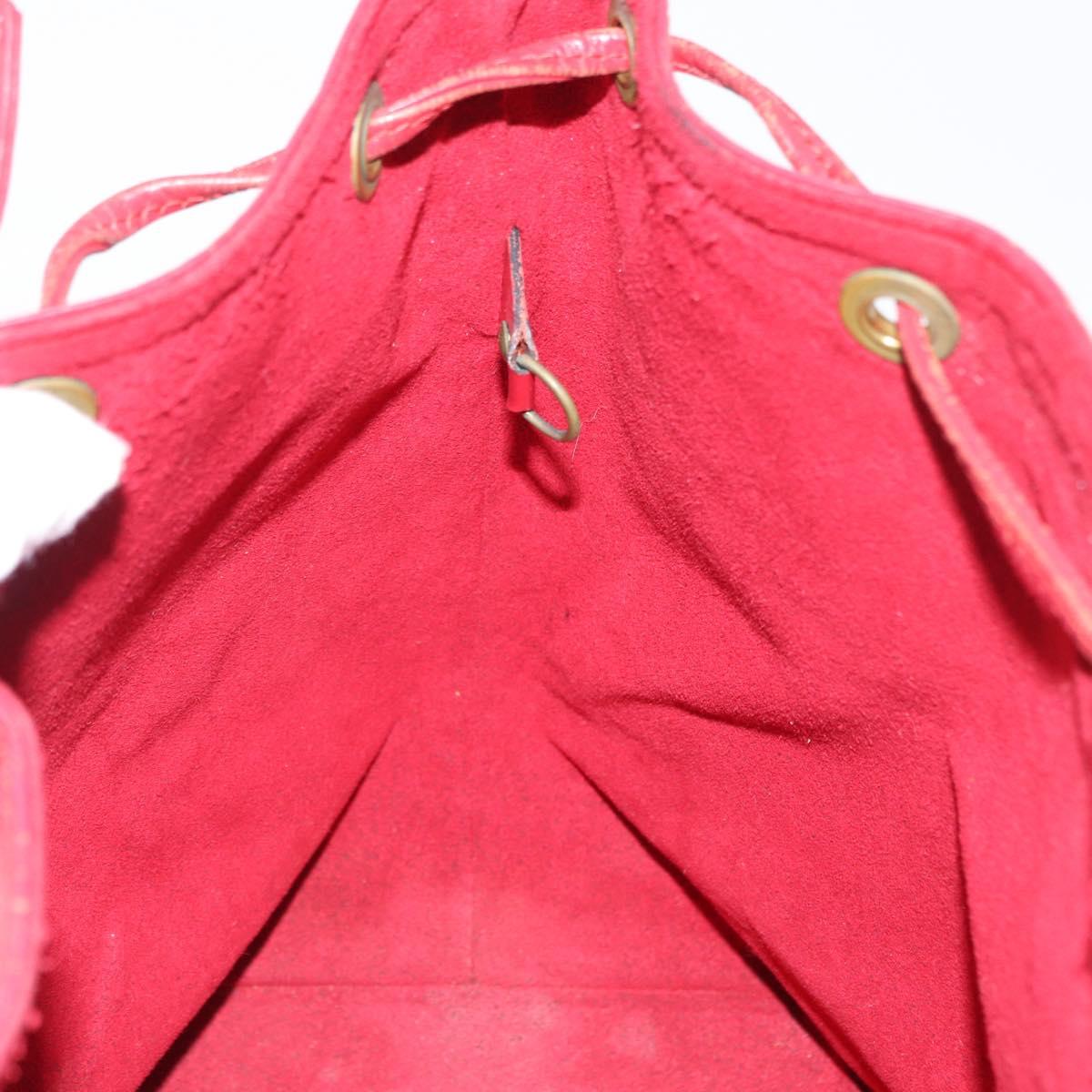 LOUIS VUITTON Epi Petit Noe Shoulder Bag Red M44107 LV Auth 157304