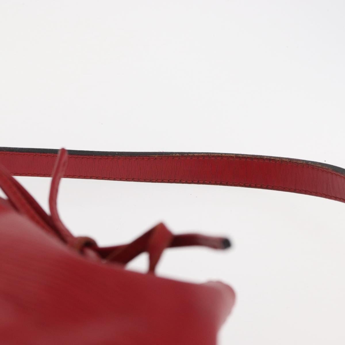 LOUIS VUITTON Epi Petit Noe Shoulder Bag Red M44107 LV Auth 157304