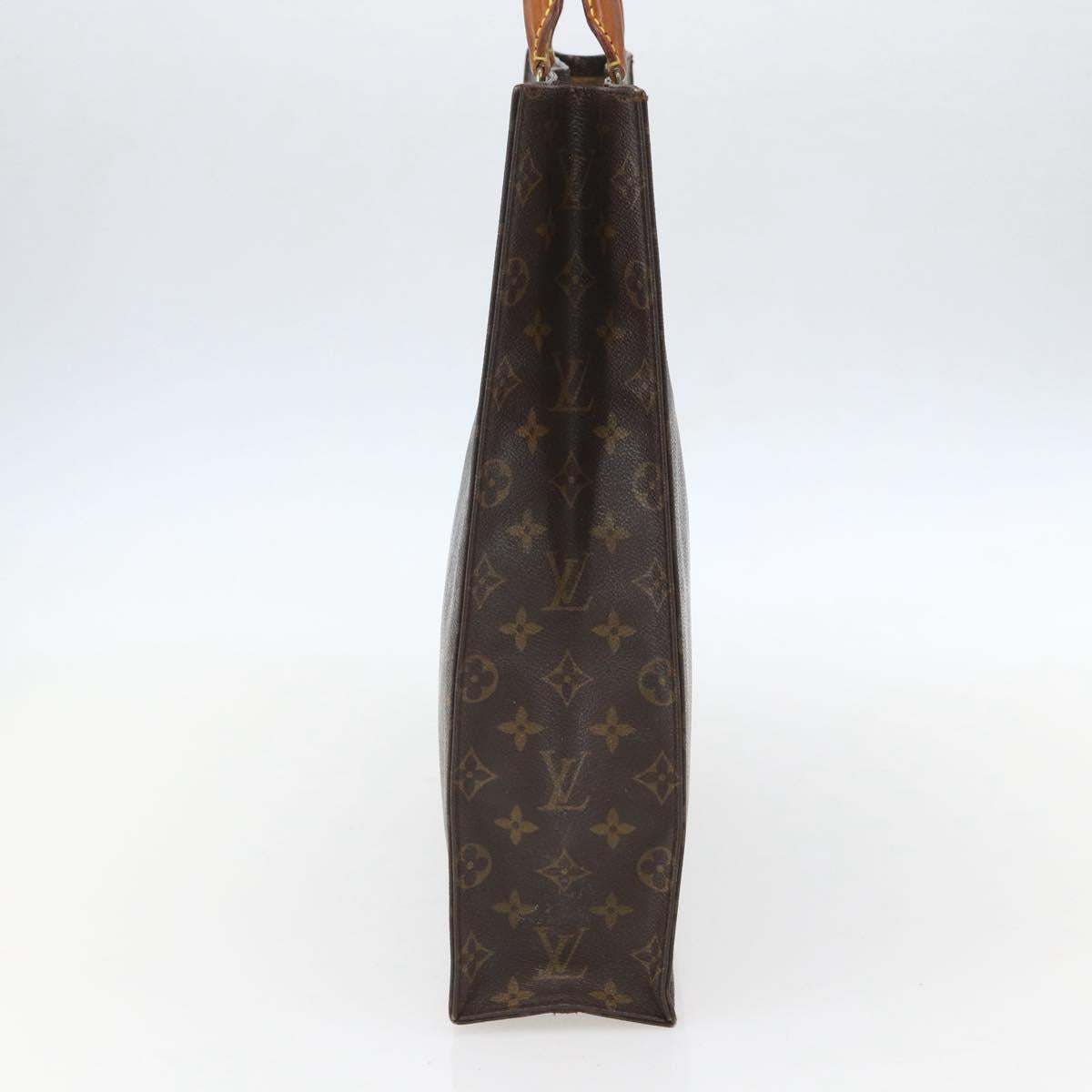 LOUIS VUITTON Monogram Sac Plat Hand Bag M51140 LV Auth 157306