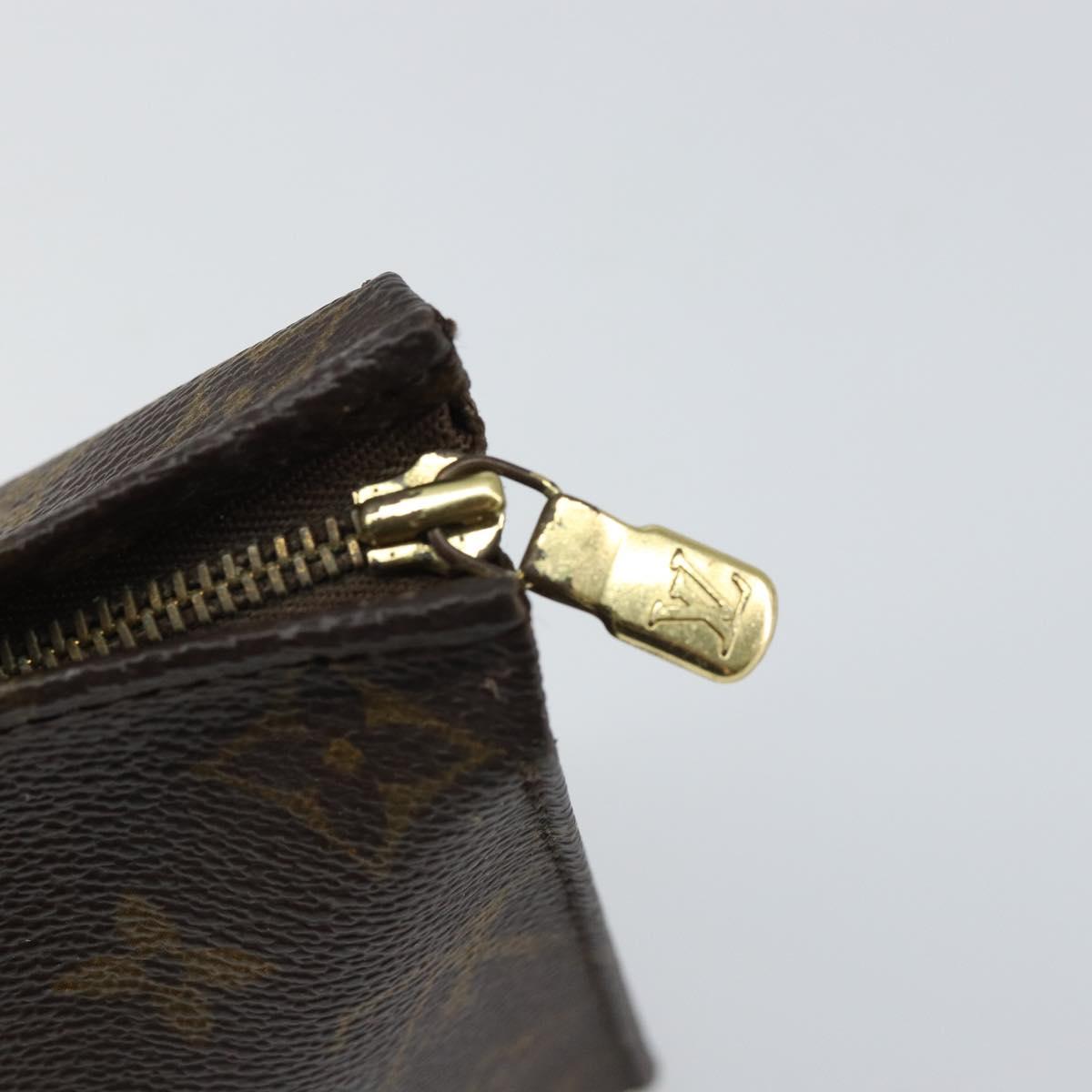 LOUIS VUITTON Monogram Poche Toilette 19 Pouch M47544 LV Auth 157324
