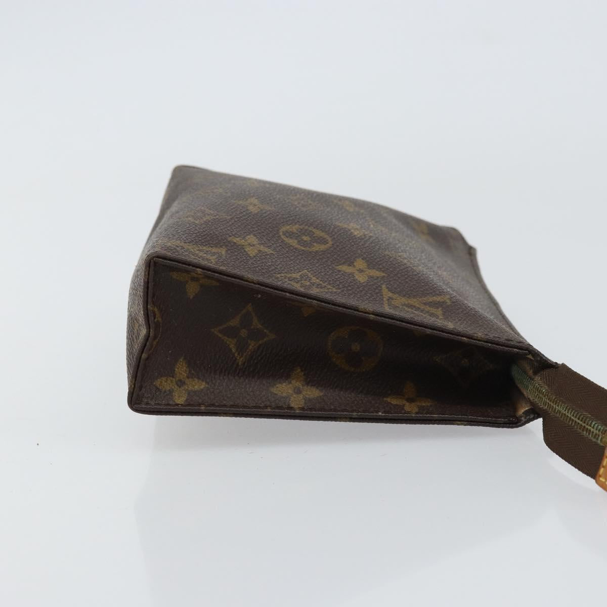 LOUIS VUITTON Monogram Poche Toilette 19 Pouch M47544 LV Auth 157324