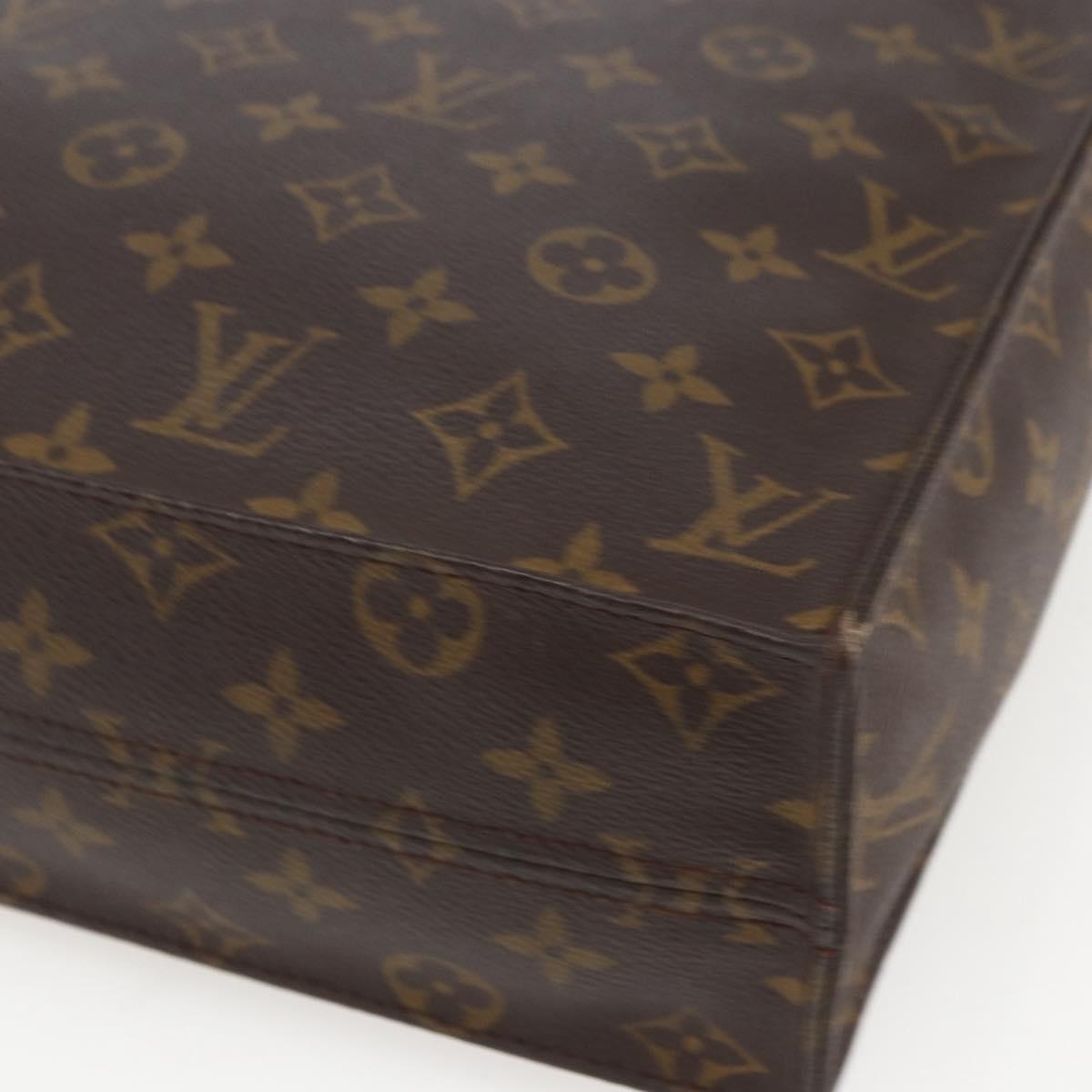 LOUIS VUITTON Monogram Sac Plat Hand Bag M51140 LV Auth 157326