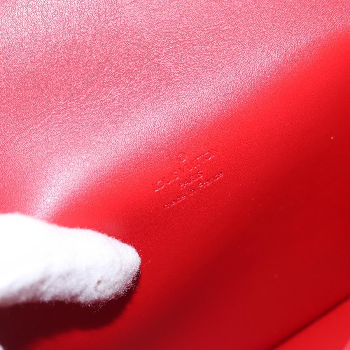 LOUIS VUITTON Monogram Vernis Spring Street Hand Bag Red M91135 Auth 157329SAV