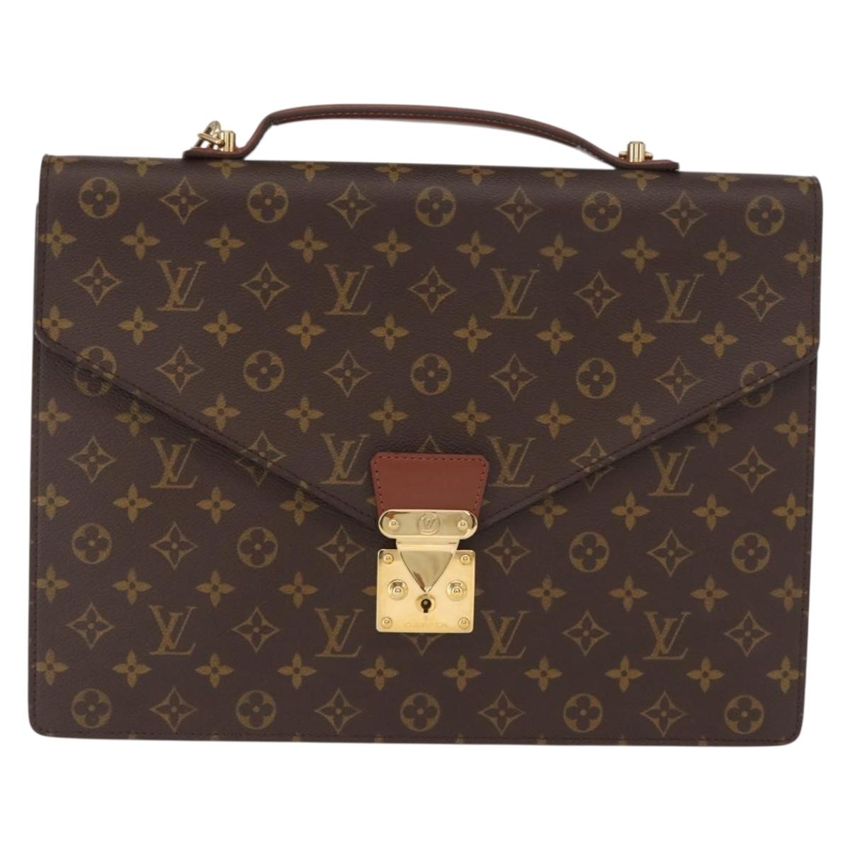 LOUIS VUITTON Monogram Porte Documents Bandouliere Bag M53338 LV Auth 157333