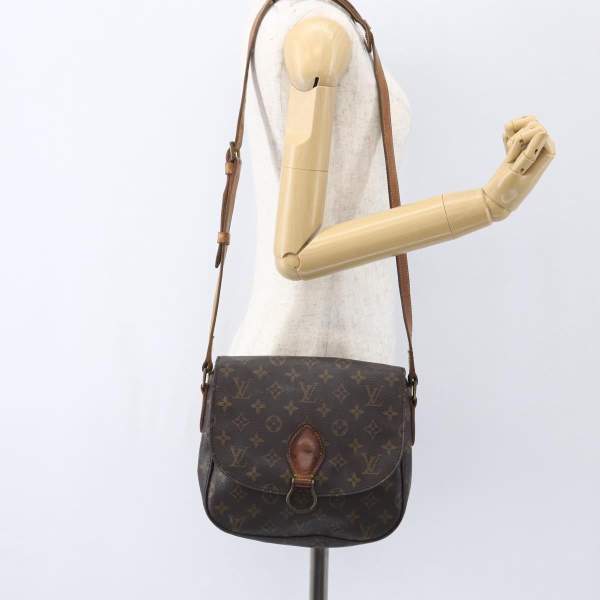 LOUIS VUITTON Monogram Saint Cloud GM Shoulder Bag M51242 LV Auth 157348