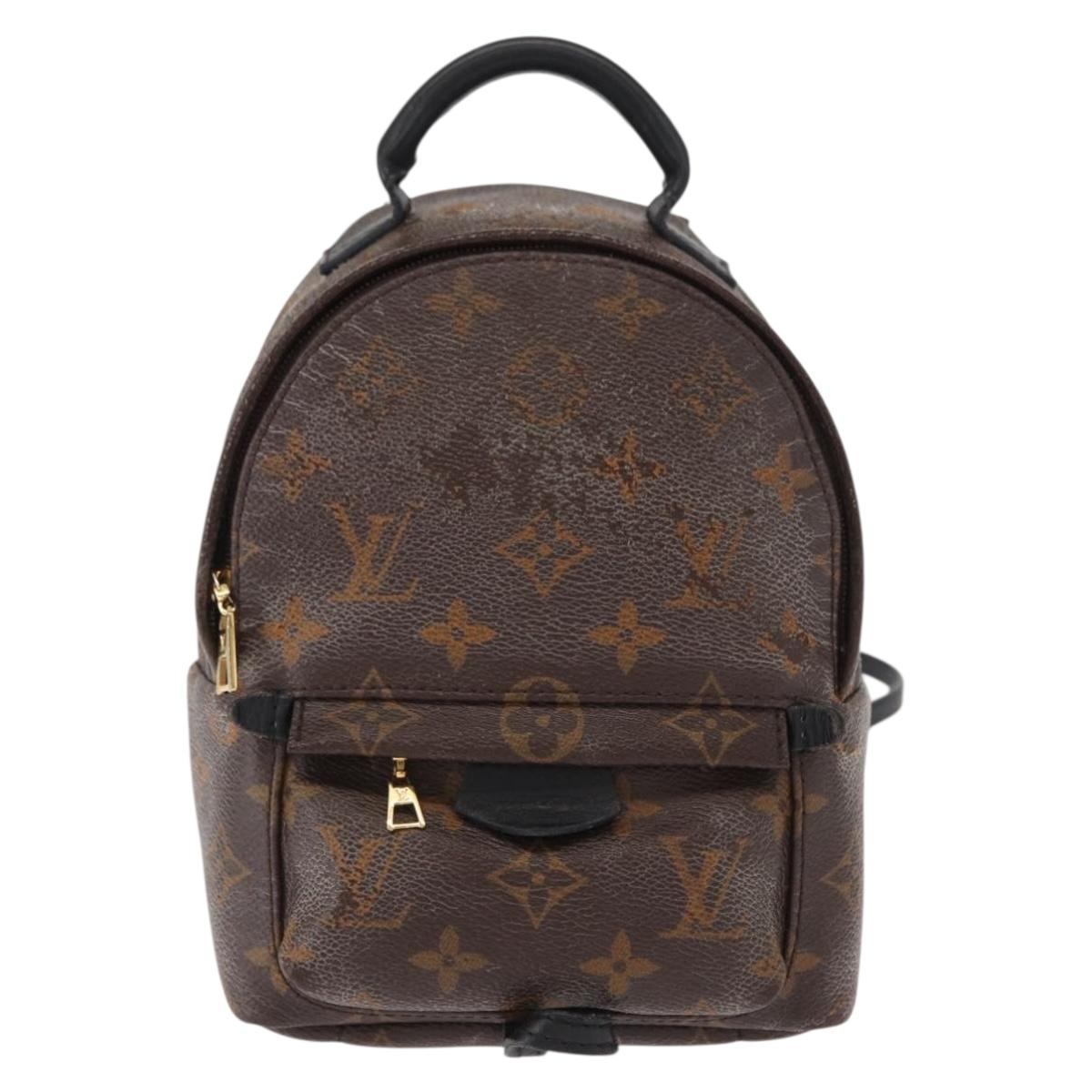 LOUIS VUITTON Monogram Palm Springs MINI Backpack M44873 LV Auth 157354