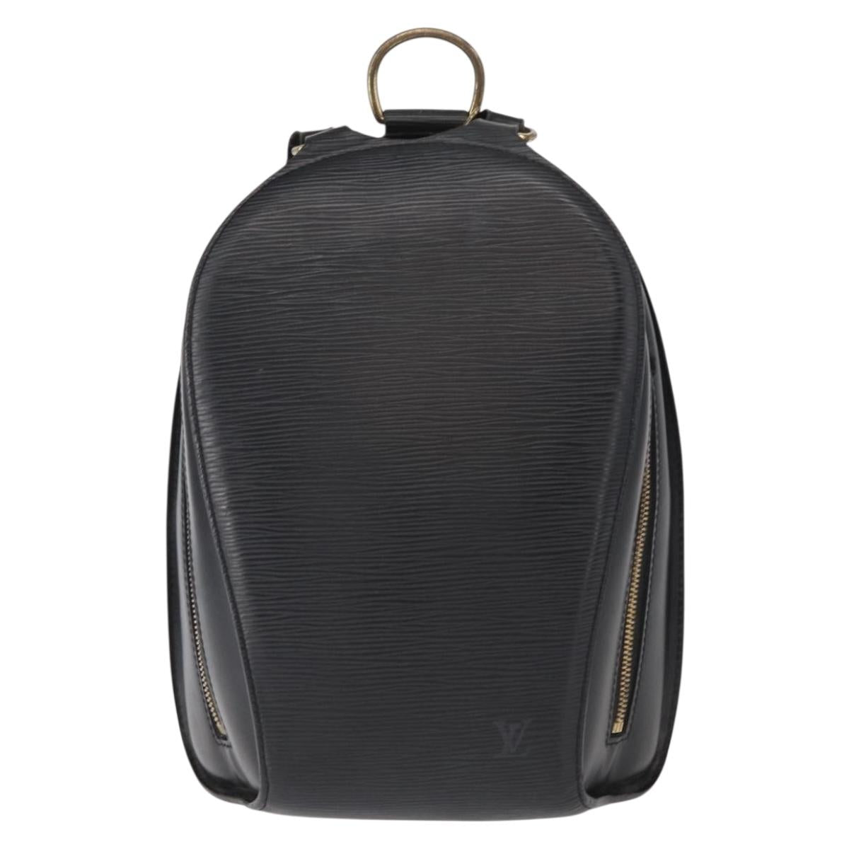 LOUIS VUITTON Epi Mabillon Backpack Black M52232 LV Auth 157356